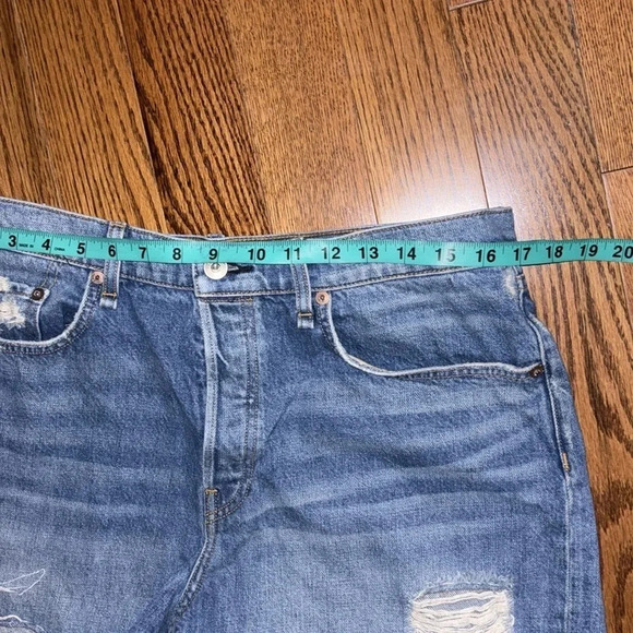 Rag & Bone Mia Highrise Vintage dixie style distressed denim jeans shorts - Picture 8 of 12